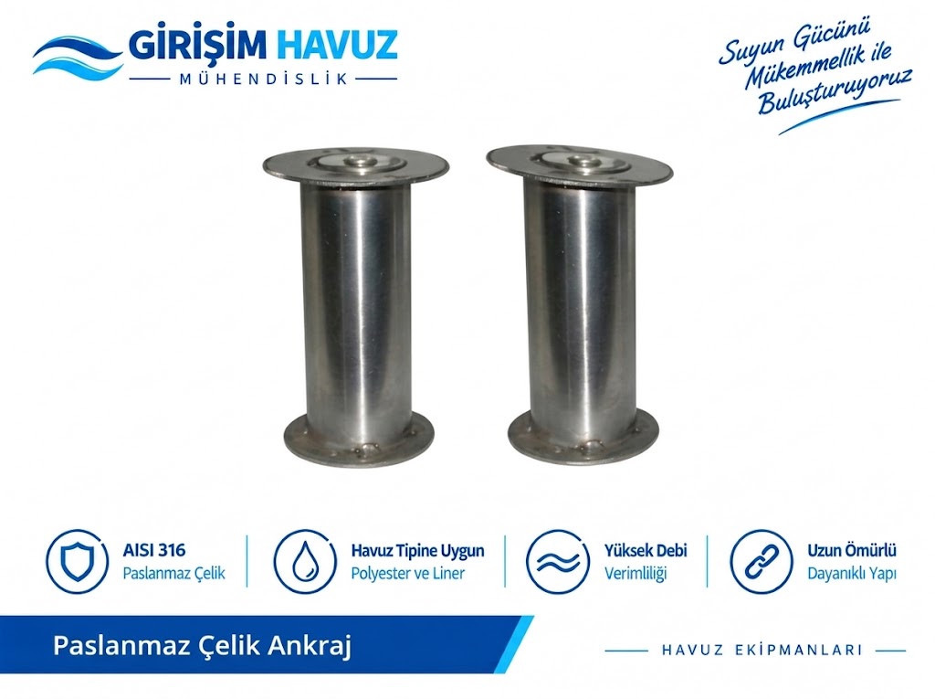 Paslanmaz Çelik Havuz Ankrajı